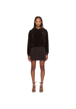 J6 Brown Hoodie Minidress