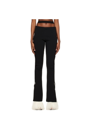 ANDREĀDAMO Black Cutouts Trousers