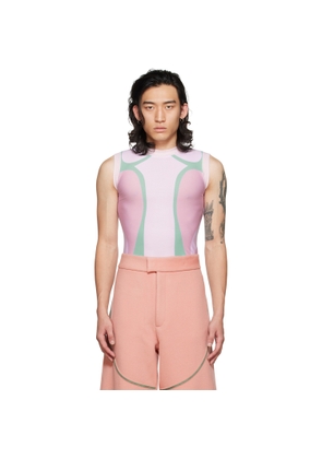 YULONG XIA SSENSE Exclusive Pink Polyester T-Shirt