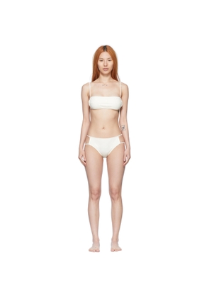 Courrèges SSENSE Exclusive Off-White Nylon Bikini
