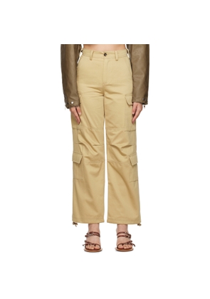 Kijun Beige Flap Pocket Trousers