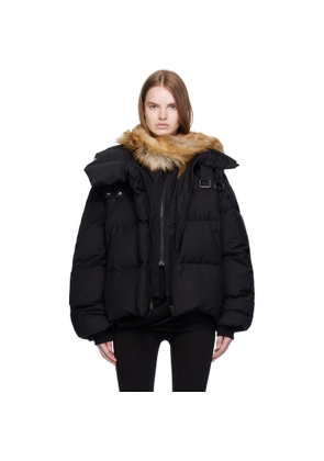 Ottolinger Black Deconstructed Double Zip Down Jacket