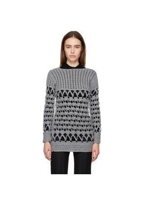 Niccolo Pasqualetti Gray Gancio Sweater