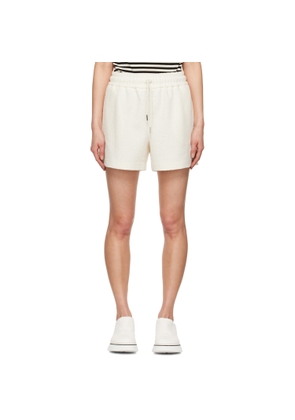 Moncler Off-White Drawstring Shorts