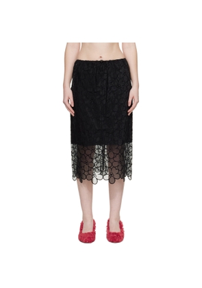 Cecilie Bahnsen Black CBbria Midi Skirt