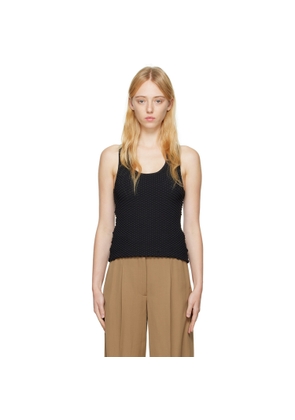 BEVZA Black Fish Scales Tank Top