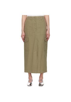 Weekend Max Mara Green Calais Midi Skirt