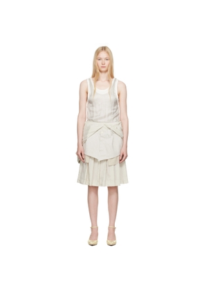 Maison Margiela Beige 'Anonymity of the lining' Midi Dress