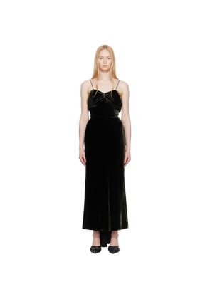 Maison Margiela Black Silk Maxi Dress