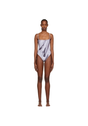 ELLISS SSENSE Exclusive Gray Pop One-Piece Swimsuit