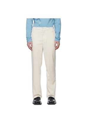 OPEN YY SSENSE Exclusive Beige Side Taped Pants