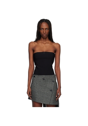 Courrèges Black Bustier Lingerie Jersey Bodysuit