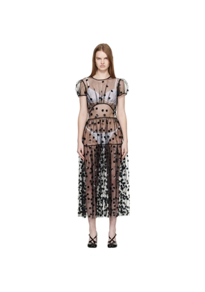 Cecilie Bahnsen Black CBnanna Midi Dress