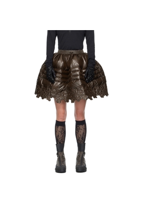 Cecilie Bahnsen Brown The North Face Edition Floral Down Miniskirt