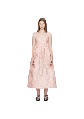 Cecilie Bahnsen Pink CBalena Midi Dress