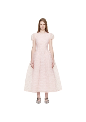 Cecilie Bahnsen Pink CBcleopatra Midi Dress