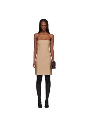 Courrèges Beige Bustier Lingerie Jersey Minidress