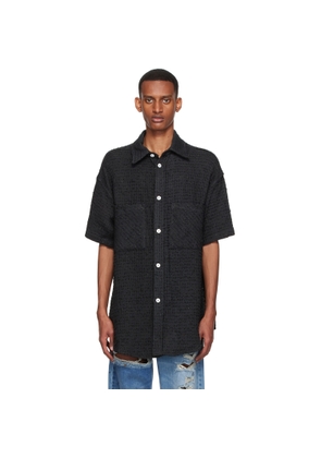 Faith Connexion Black Cotton & Nylon Shirt
