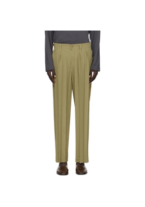 HOMME PLISSÉ ISSEY MIYAKE Khaki Edge Ensemble Trousers