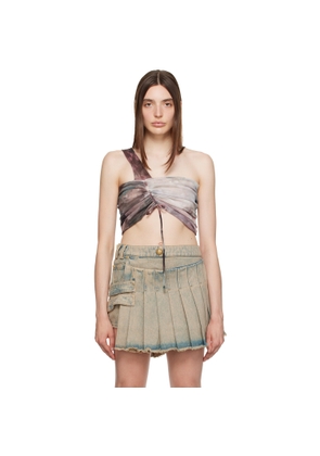 BALMAIN Multicolor Asymmetric Tank Top