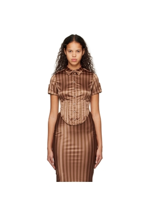 Miaou SSENSE Work Capsule – Brown Max Shirt
