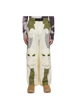 KUSIKOHC Off-White Paneled Trousers