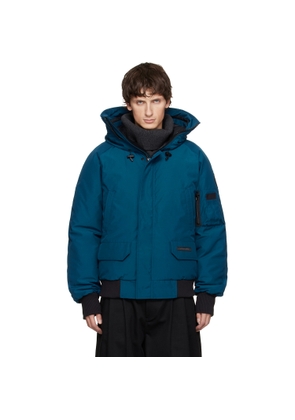 Canada Goose Blue 'Black Label' Chilliwack Bomber Down Jacket
