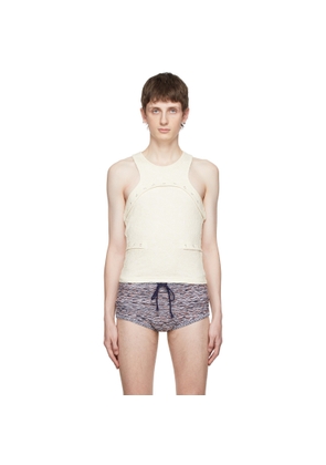 Eckhaus Latta Off-White Undone Tank Top