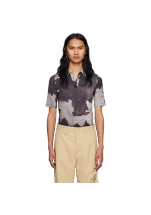 KUSIKOHC Brown Printed T-Shirt