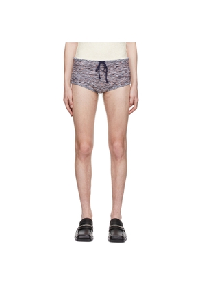 Eckhaus Latta Orange & Black Static Shorts