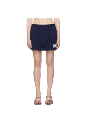Alexander Wang Navy Deconstructed Athletic Mesh Skort