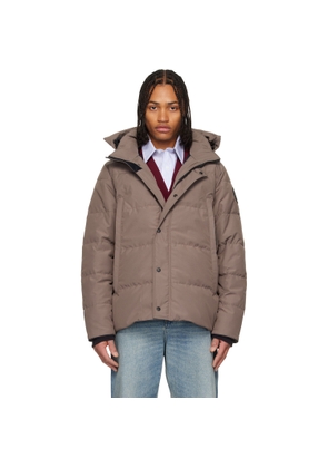 Canada Goose Taupe 'Black Label' Wyndham Down Jacket