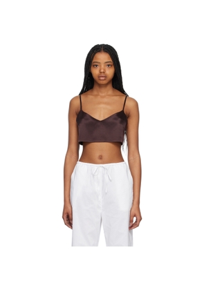 ASCENO Brown Ezra Tank Top