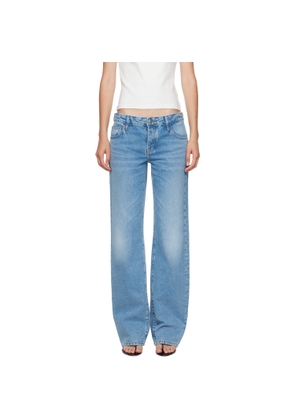 St. Agni Blue Outland Denim Edition Mid Rise Balloon Jeans