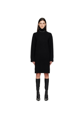 TOTEME Black Broad Turtleneck Minidress