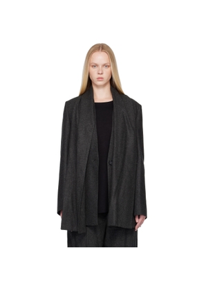TOTEME Gray Scarf Blazer