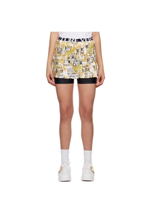 Versace Jeans Couture White Print Shorts