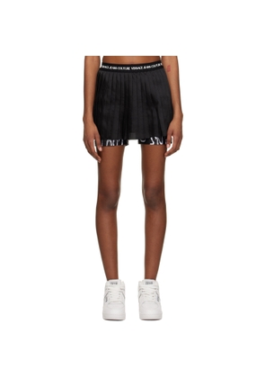 Versace Jeans Couture Black Pleated Skort