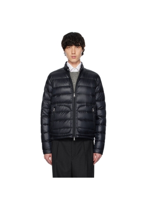 Moncler Navy Acorus Short Down Jacket