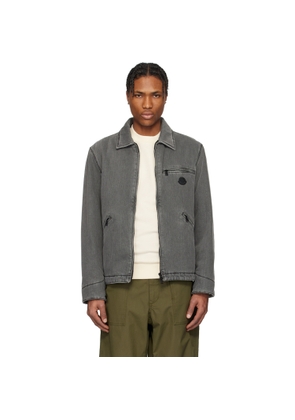 Moncler Gray Acate Padded Denim Overshirt