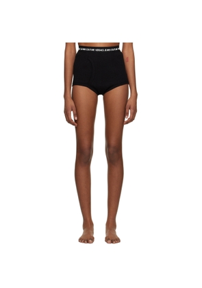 Versace Jeans Couture Black Bonded Shorts