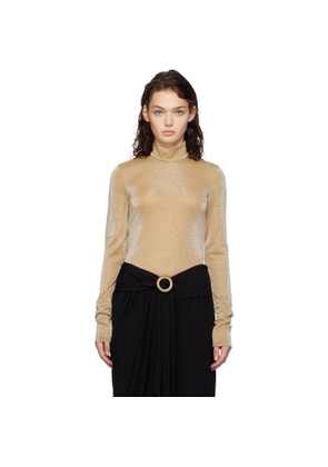 Lanvin Gold Long Sleeve T-shirt