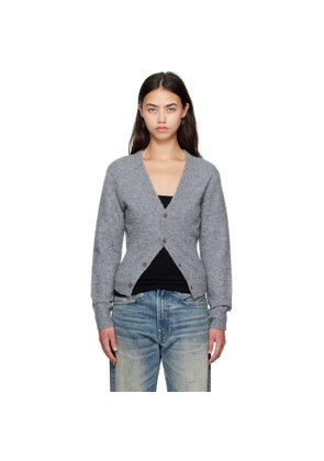 R13 Gray Split Hem Cardigan