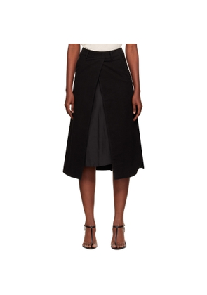 GIA STUDIOS Black Grace Midi Skirt