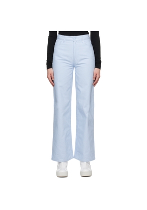 Raf Simons Blue Wide Leg Jeans