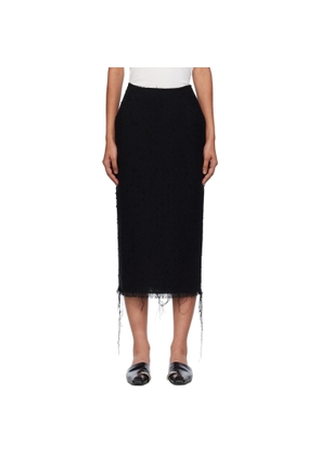 GIA STUDIOS Black Thalia Midi Skirt