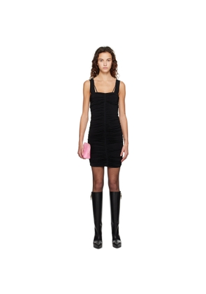Givenchy Black Ruched Minidress