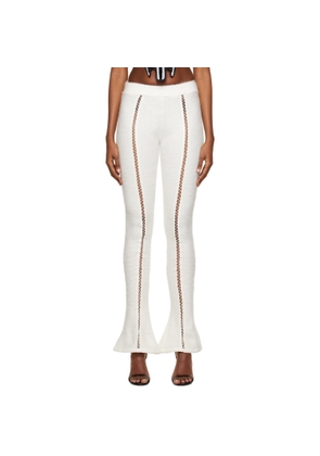 DIDU White Flarry Trousers