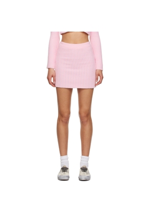 ERL Pink Cheerleader Midi Skirt