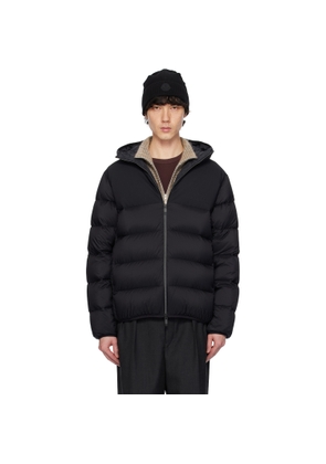 Moncler Black Veumont Hooded Short Down Jacket